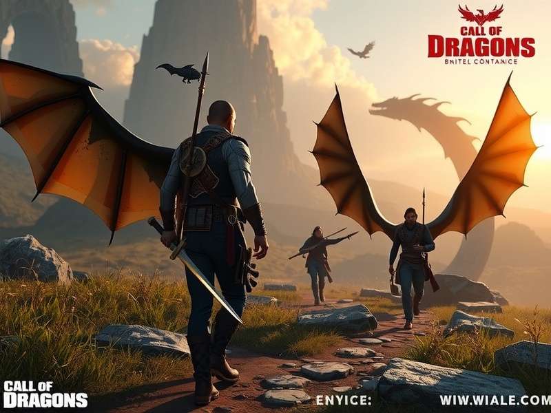 Call of Dragons Mod APK गेमप्ले स्क्रीनशॉट - ड्रैगन और योद्धा