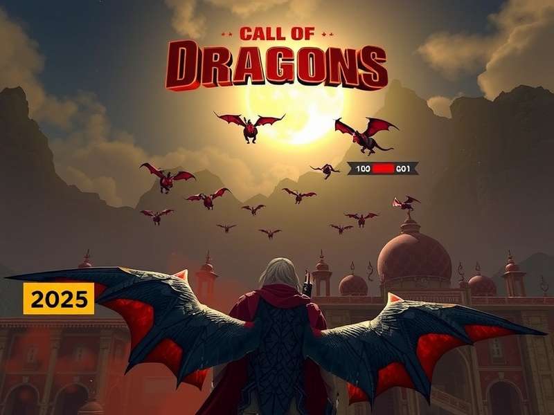 कॉल ऑफ ड्रेगन्स 2025 गेमप्ले दृश्य, ड्रेगन और योद्धा