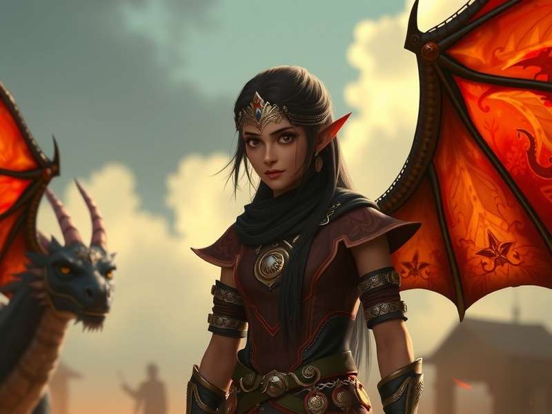 Call of Dragons विज्ञापन में दिखने वाली लड़की की कल्पनात्मक छवि