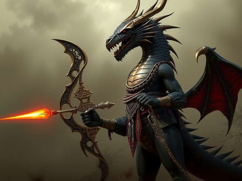 Call of Dragons गेम में ड्रैगन और योद्धाओं का चित्रण