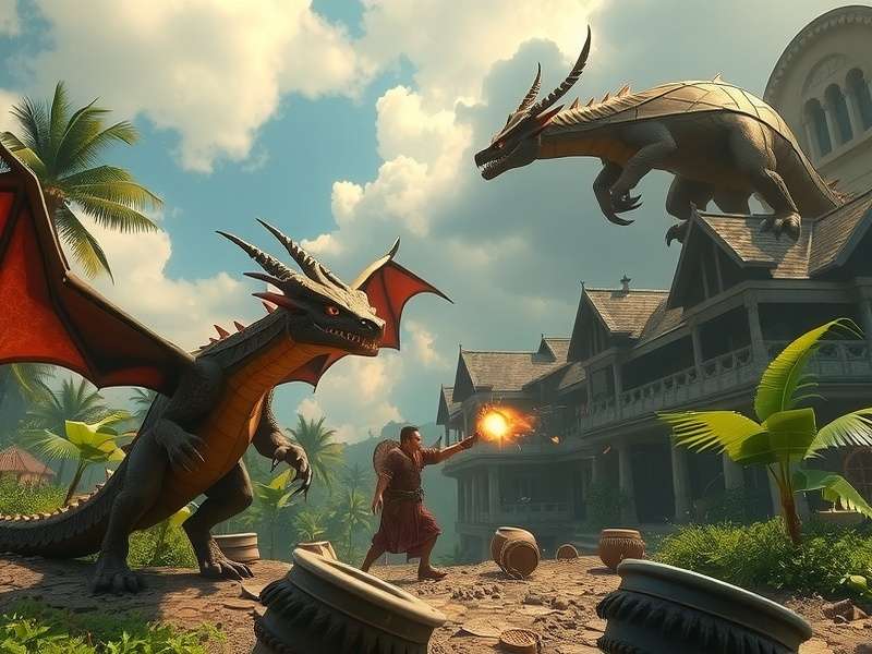 Call of Dragons Gameplay Tamil में दिखाया गया - ड्रेगन और सेना की लड़ाई