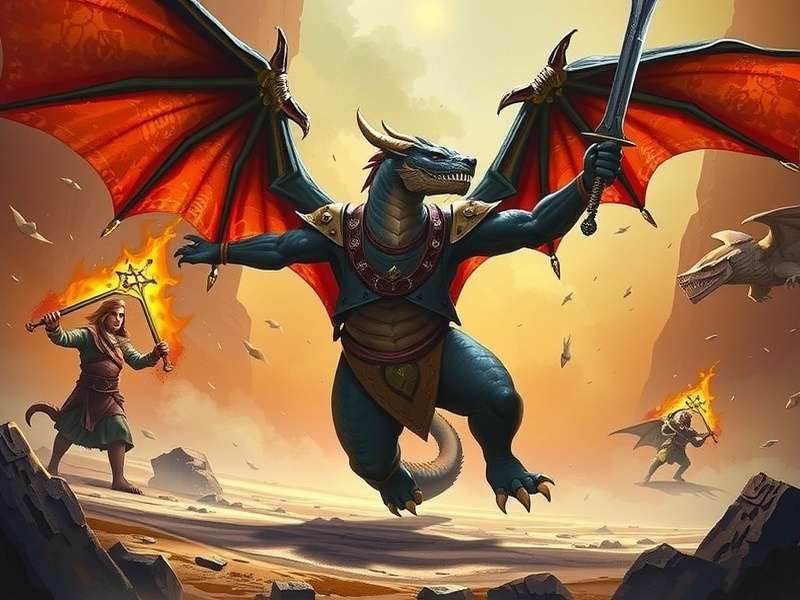 Call of Dragons गेमप्ले स्क्रीनशॉट - हीरो और ड्रेगन की लड़ाई