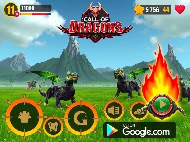 Call of Dragons मोबाइल गेमप्ले स्क्रीनशॉट