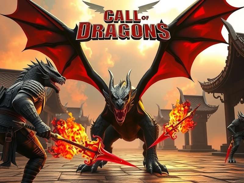Call of Dragons PC गेमप्ले स्क्रीनशॉट, ड्रैगन और सेना