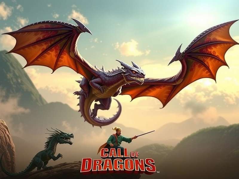 Call of Dragons गेमप्ले स्क्रीनशॉट - ड्रैगन और योद्धा