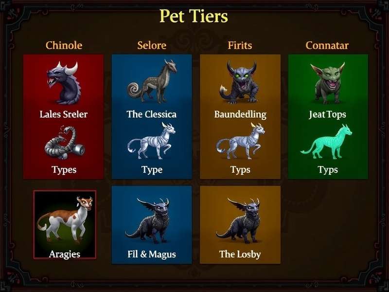 कॉल ऑफ ड्रेगन्स पेट टियर लिस्ट 2024