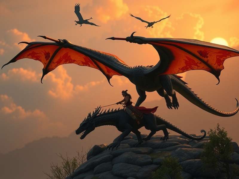 Call of Dragons गेमप्ले स्क्रीनशॉट, जिसमें ड्रेगन और सेना दिख रही है