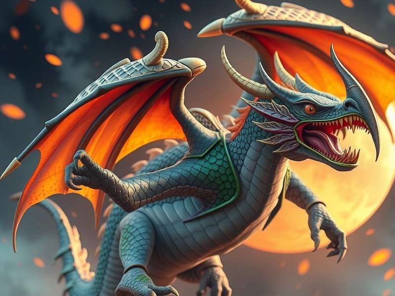 Epic battle scene from Call of Dragons featuring dragons and heroes