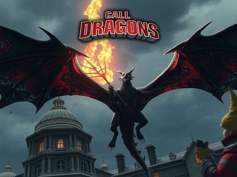 Call of Dragons PC Client gameplay screenshot showing dragons and battles