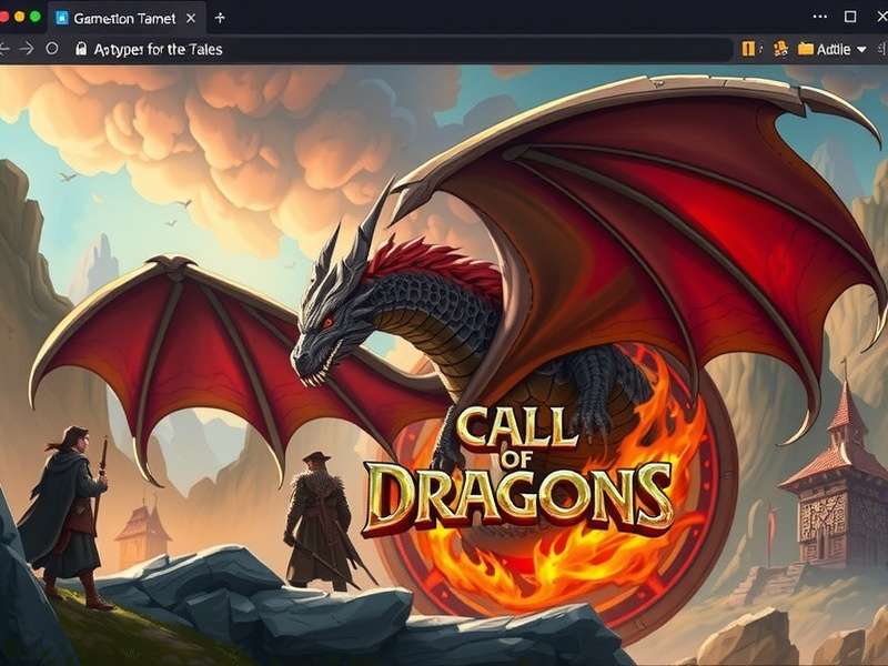 Epic battle scene from Call of Dragons showcasing dragons and armies clashing