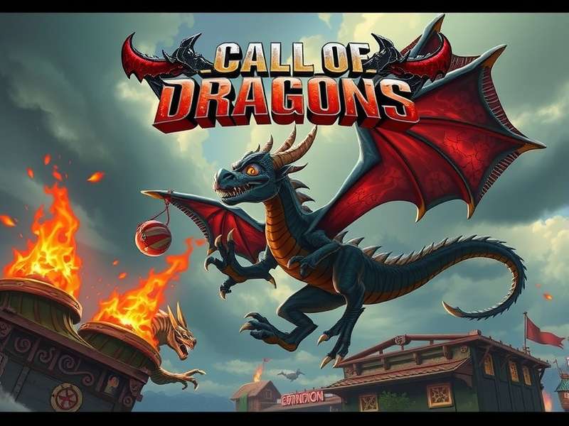 Call of Dragons gameplay on PC showing epic dragon battle