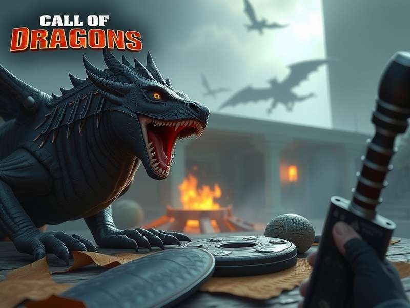 Epic battle scene from Call of Dragons gameplay showing dragons and legions clashing