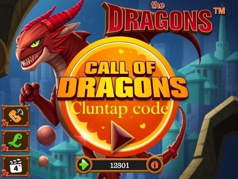 Call of Dragons Funtap Code Redemption Screen showing gems and gold rewards