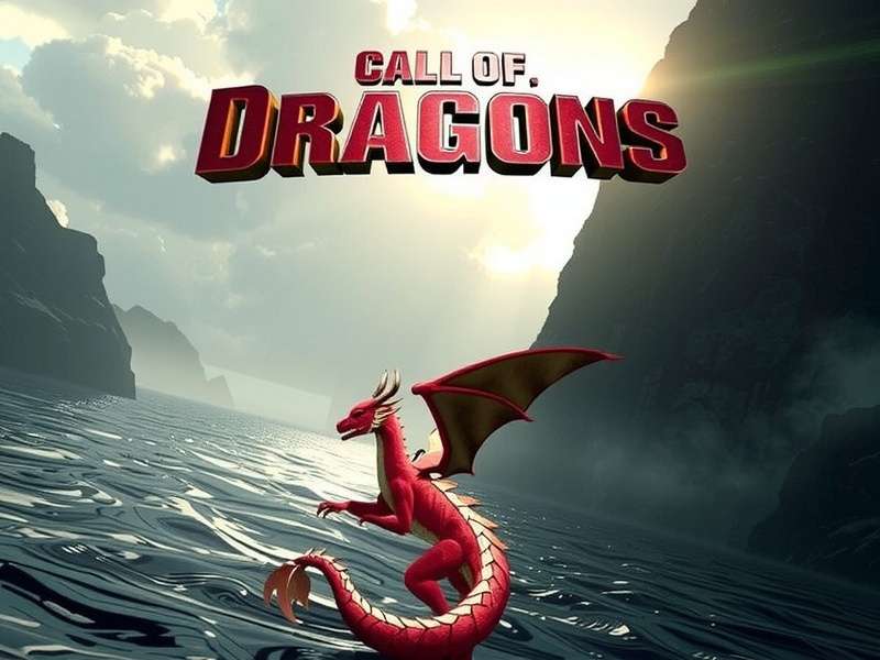 Call of Dragons gameplay screenshot showing dragons in battle