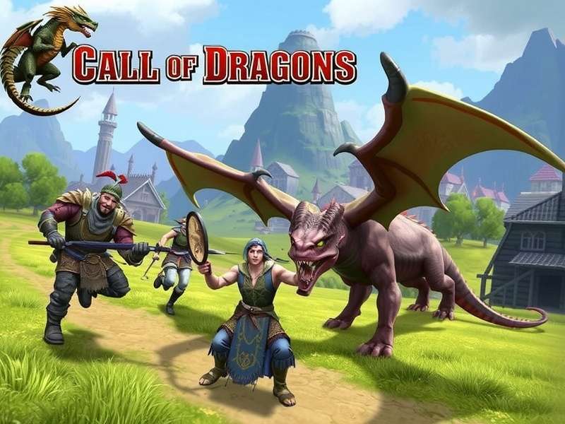 Call of Dragons Mobile Gameplay Interface on a Smartphone