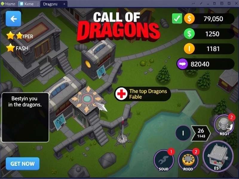 Call of Dragons strategic map showing troop deployment and dragon positions