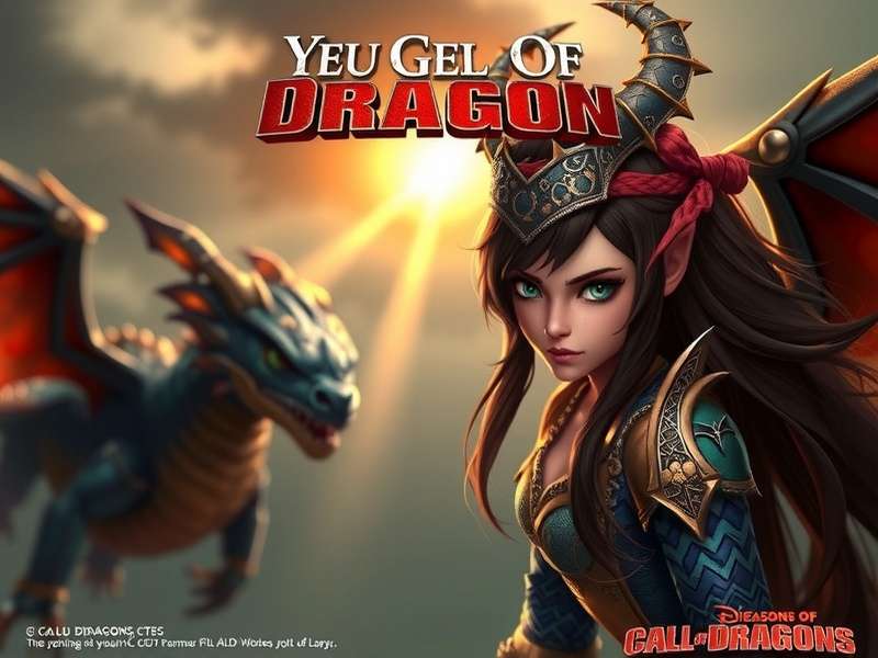 Concept art of a warrior woman resembling the Call of Dragons Ad Girl character
