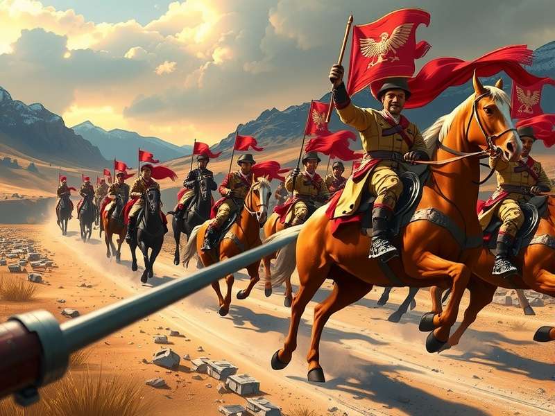 Call of Dragons cavalry units charging into battle