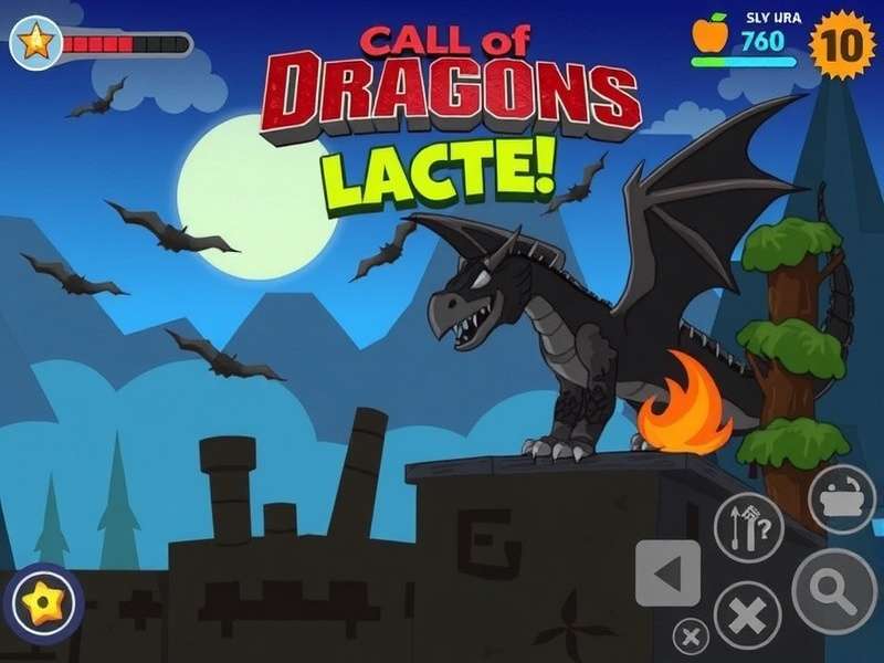 Call of Dragons Funtap gameplay screenshot showing epic dragon battle