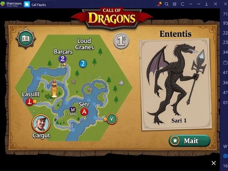 Call of Dragons Epic Battle Scene with Dragons and Heroes