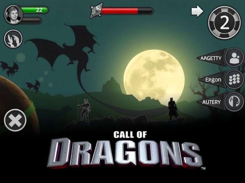 Call of Dragons PC gameplay screenshot showing dragons and battles