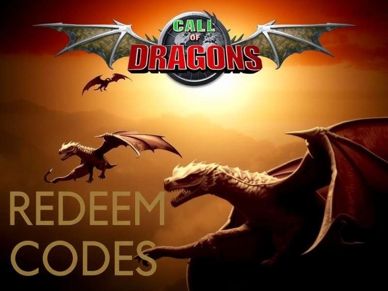 Call of Dragons game scene with dragons and warriors