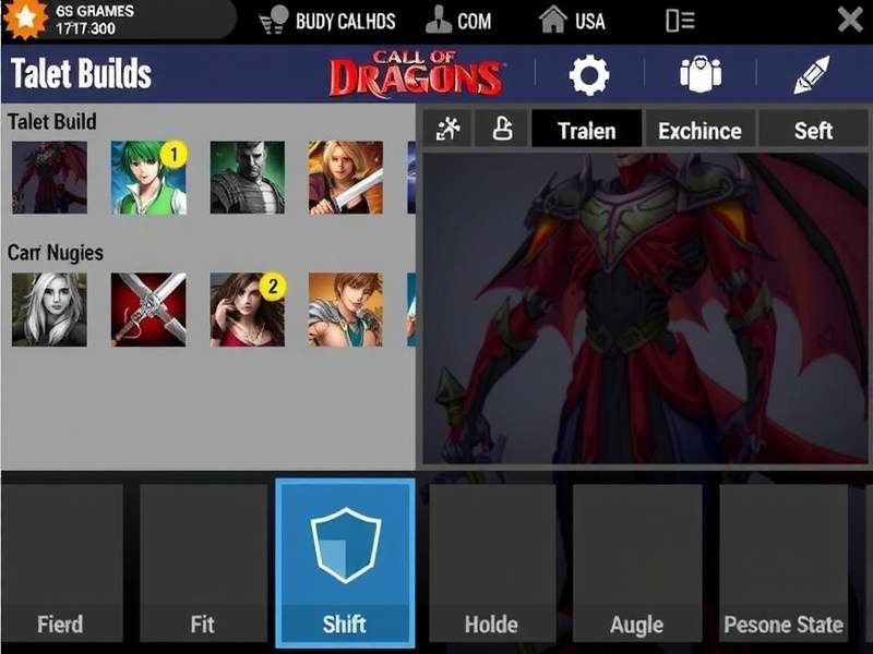Call of Dragons Talent Builds infographic showing hero talent tree distribution for Indian server meta