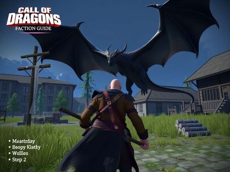 Call of Dragons faction battle scene with dragons and heroes