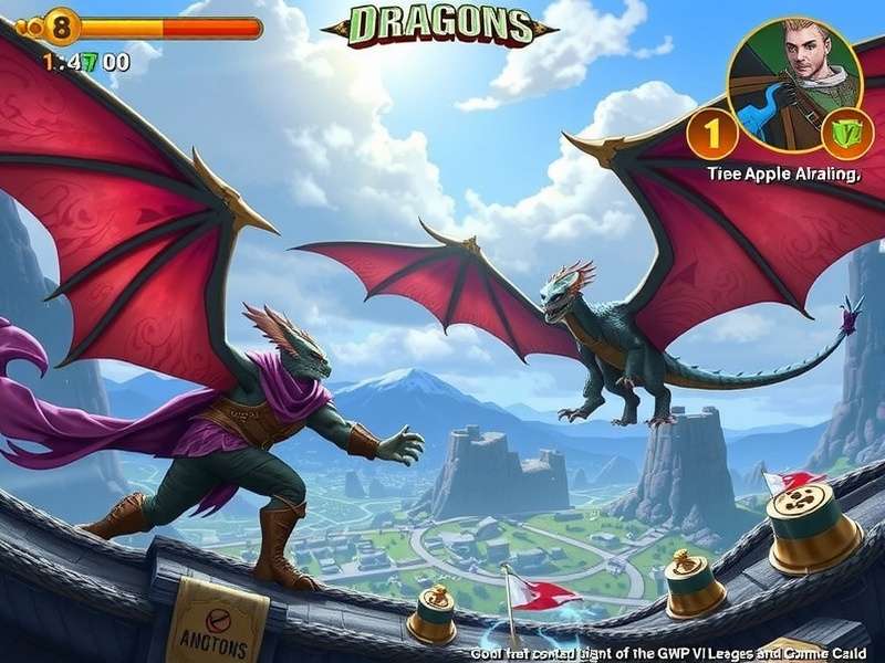 Call Of Dragons Gameplay Pvp epic battle scene with dragons and armies clashing in a fantasy realm