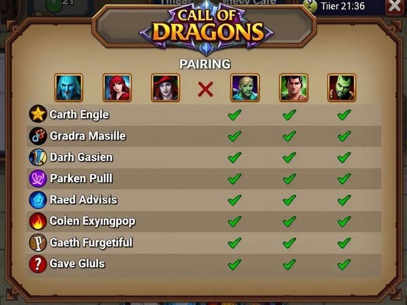 Call of Dragons Hero Pairing Tier List – 2025 Ultimate Ranking Chart