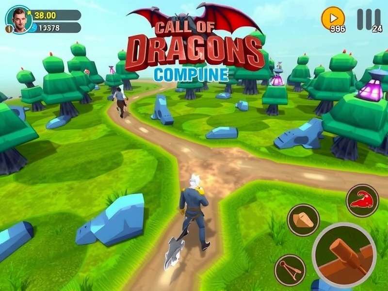 Call Of Dragons Mod Apk gameplay screenshot with unlimited gems and max heroes