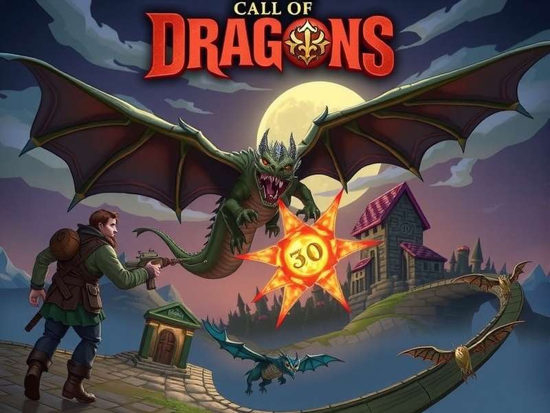 Call of Dragons ultimate beginner guide banner with dragons and heroes