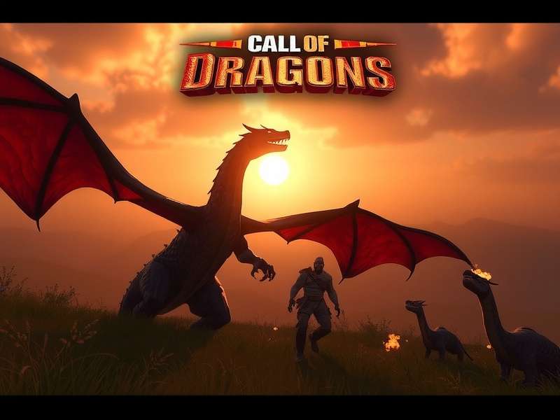 Call Of Dragons Gameplay Trailer cinematic scene with dragons and warriors